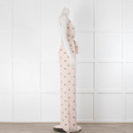 Alexis Pale Peach Silver Sequin Sleeveless Jumpsuit