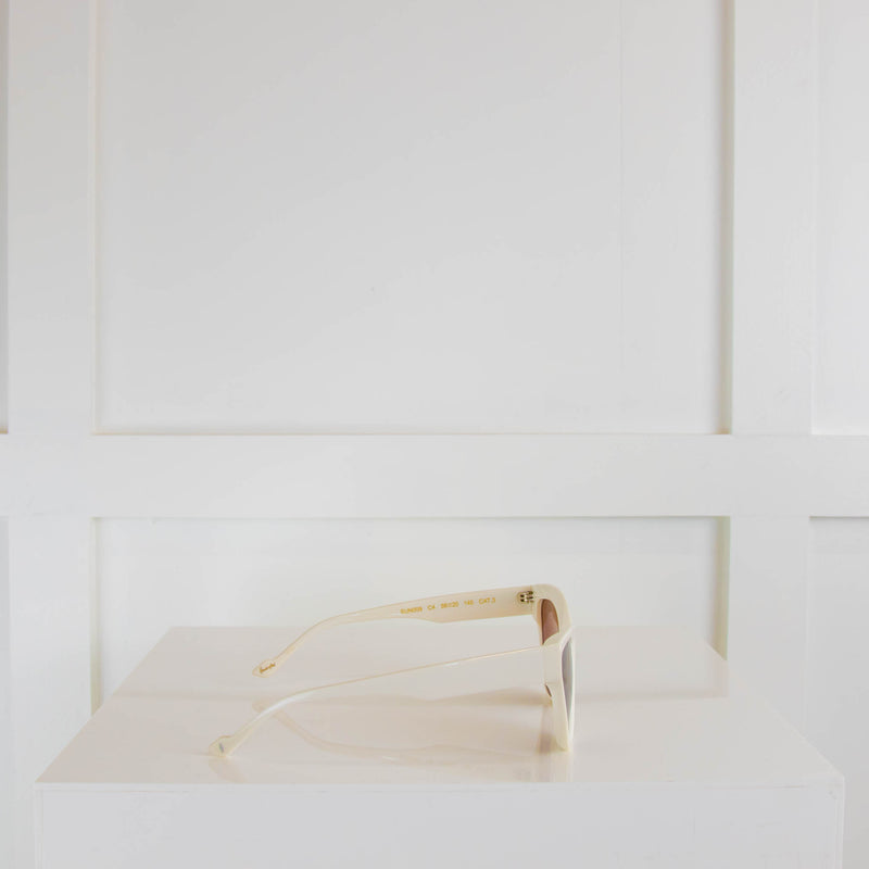 Sunday Somewhere White Cat Eye Sunglasses