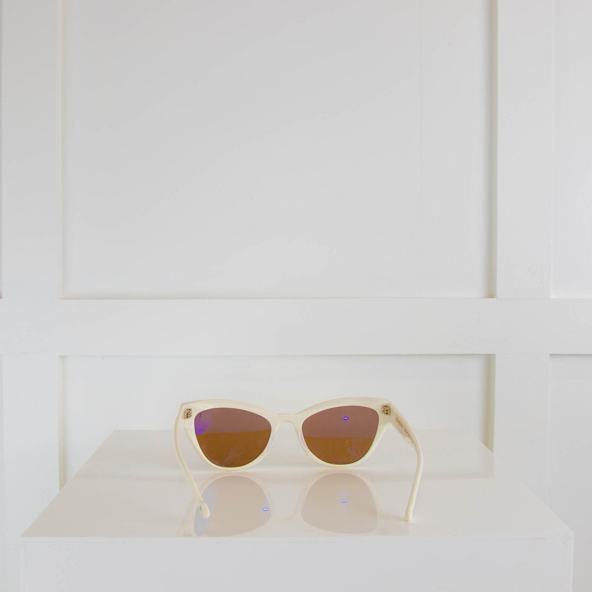 Sunday Somewhere White Cat Eye Sunglasses