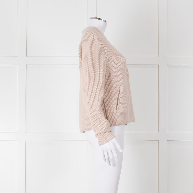 Herzen's Angelegenheit Nude Cable Short Cardigan