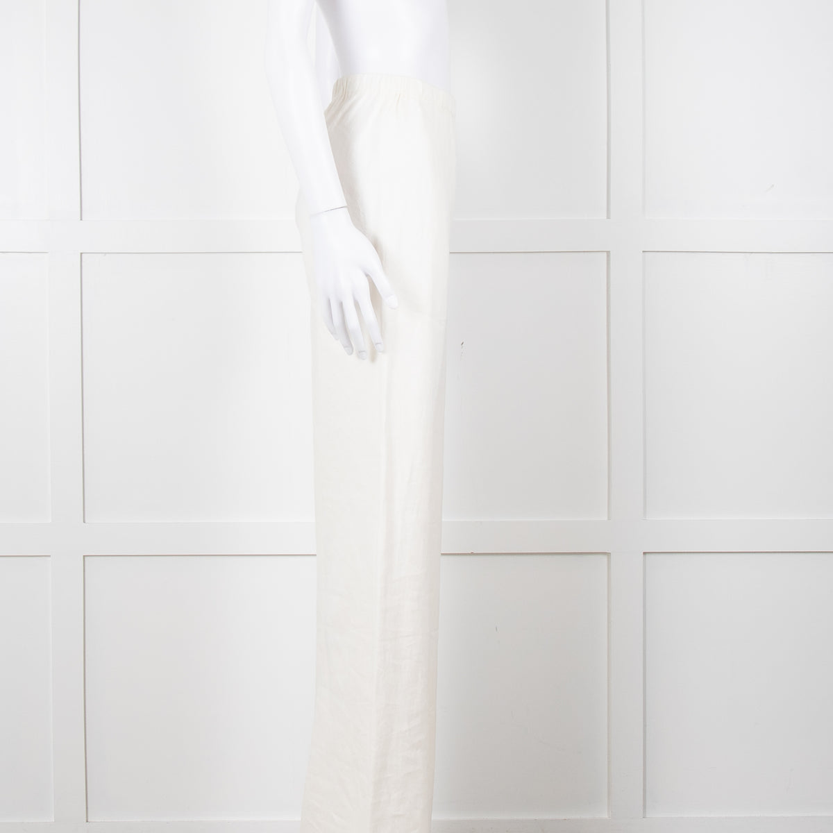 Faithfull the Brand White Linen Wide Leg Trousers