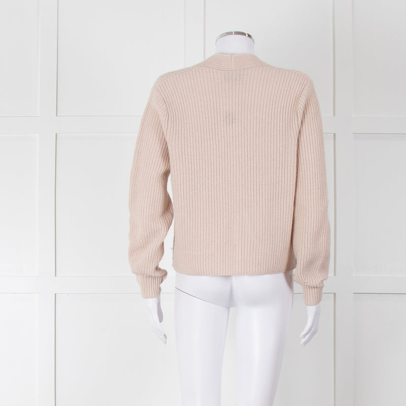 Herzen's Angelegenheit Nude Cable Short Cardigan