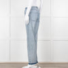 J Brand Pale Wash Slim Leg Jeans with Released Hem