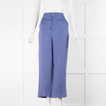 Altuzarra Blue Linen Straight Leg Trousers