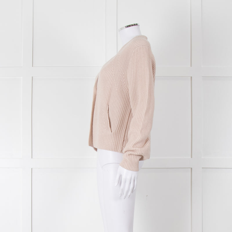 Herzen's Angelegenheit Nude Cable Short Cardigan
