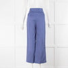 Altuzarra Blue Linen Straight Leg Trousers