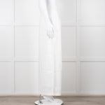 Cult Gaia White Linen Elasticated Waist Trousers