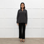 Joseph Grey Silk Front Pocket Shirt