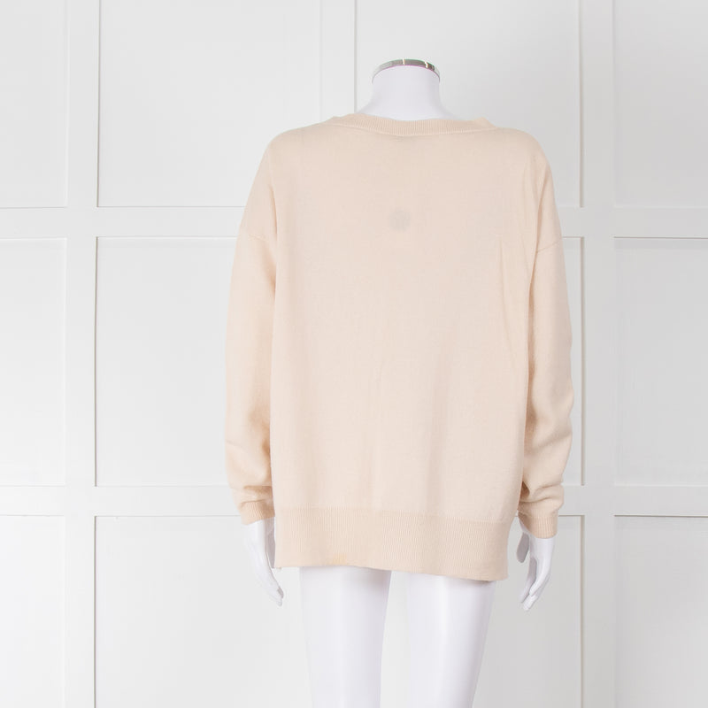 Riani Cream V Neck Jumper