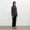 Joseph Grey Silk Front Pocket Shirt