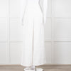 Cult Gaia White Linen Elasticated Waist Trousers