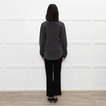 Joseph Grey Silk Front Pocket Shirt