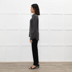 Joseph Grey Silk Front Pocket Shirt