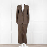 Paul Smith Brown and Blue Check Suit Trousers