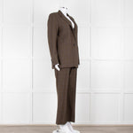 Paul Smith Brown and Blue Check Suit Trousers