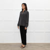 Joseph Grey Silk Front Pocket Shirt