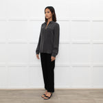 Joseph Grey Silk Front Pocket Shirt