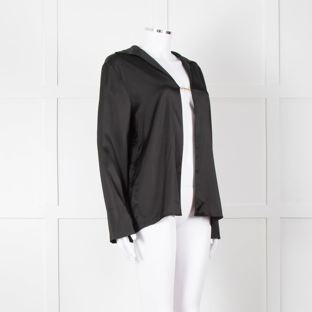 Jacquemus Black Satin Le Notte Blouse