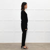 Zadig & Voltaire Lux Black Fine Knit Belted Sweater