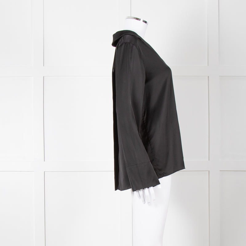 Jacquemus Black Satin Le Notte Blouse