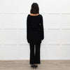 Zadig & Voltaire Lux Black Fine Knit Belted Sweater