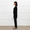 Zadig & Voltaire Lux Black Fine Knit Belted Sweater