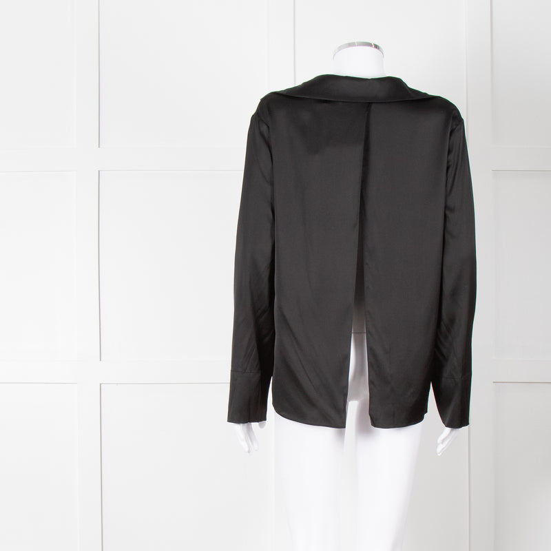 Jacquemus Black Satin Le Notte Blouse