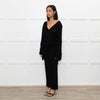 Zadig & Voltaire Lux Black Fine Knit Belted Sweater