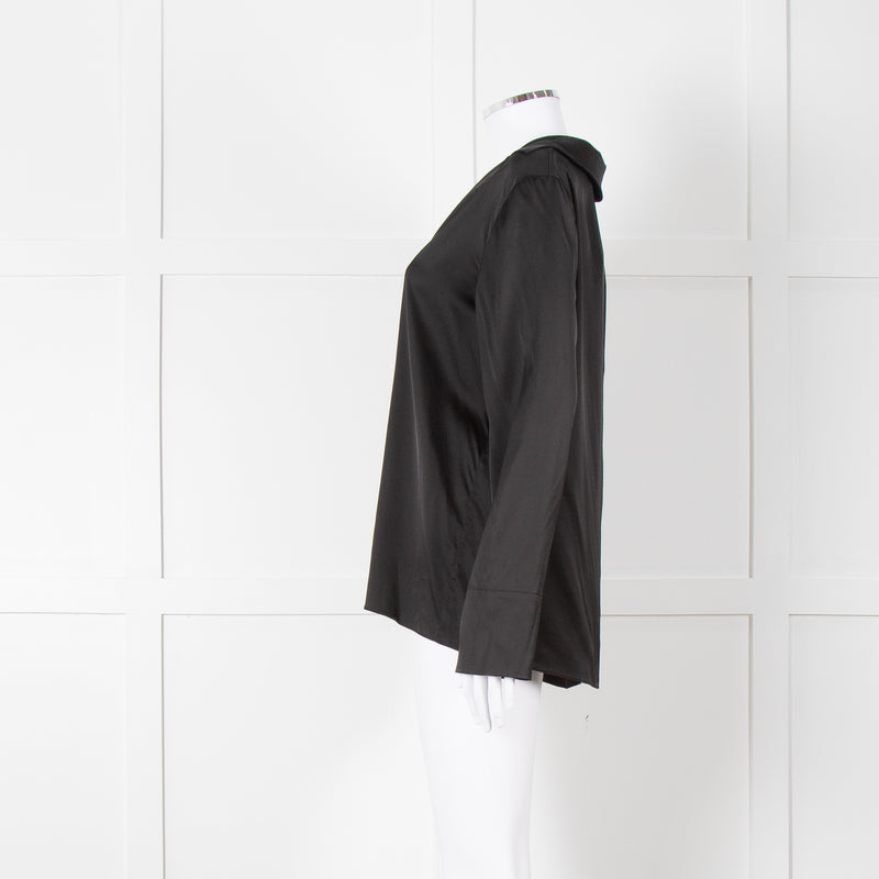 Jacquemus Black Satin Le Notte Blouse