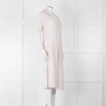 360 Cashmere Cream Long Line Ribbed Cardigan