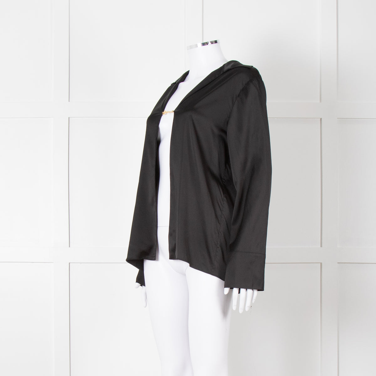 Jacquemus Black Satin Le Notte Blouse