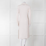 360 Cashmere Cream Long Line Ribbed Cardigan