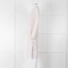 360 Cashmere Cream Long Line Ribbed Cardigan