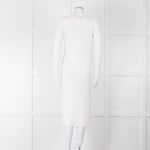 360 Cashmere Cream Long Cardigan With Buttons