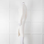 360 Cashmere Cream Long Cardigan With Buttons