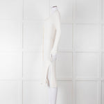 360 Cashmere Cream Long Cardigan With Buttons