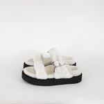 Giuseppe Zanotti Jolanda Cream Winter Shearling Sandals