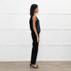 Maje Black Blue Front Sequins Sleeveless Top