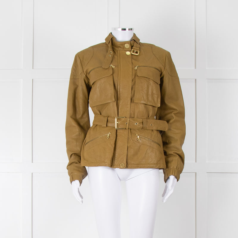 Mulberry Green Leather Jacket