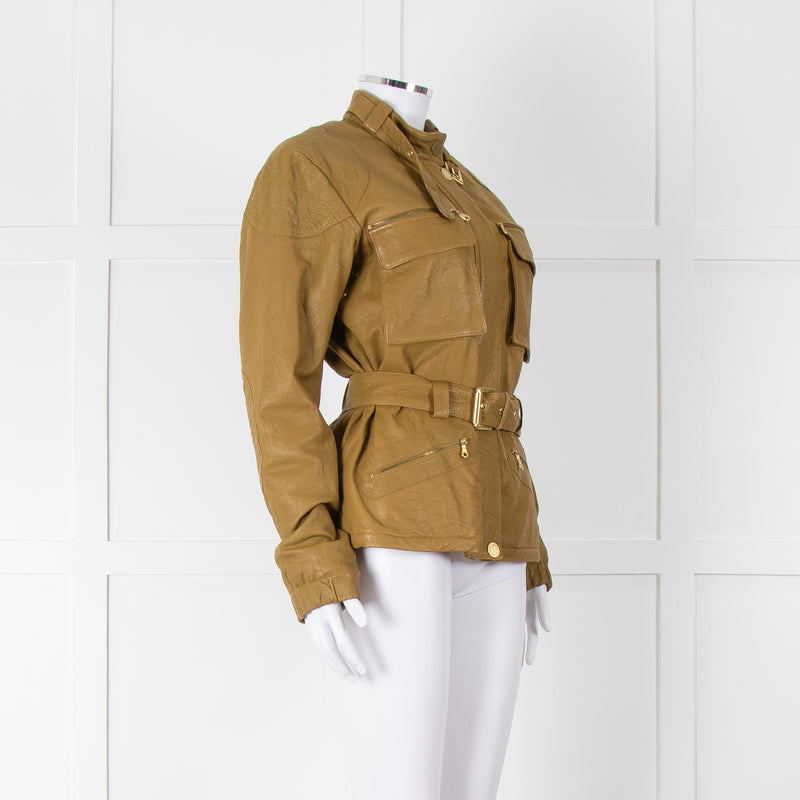 Mulberry Green Leather Jacket