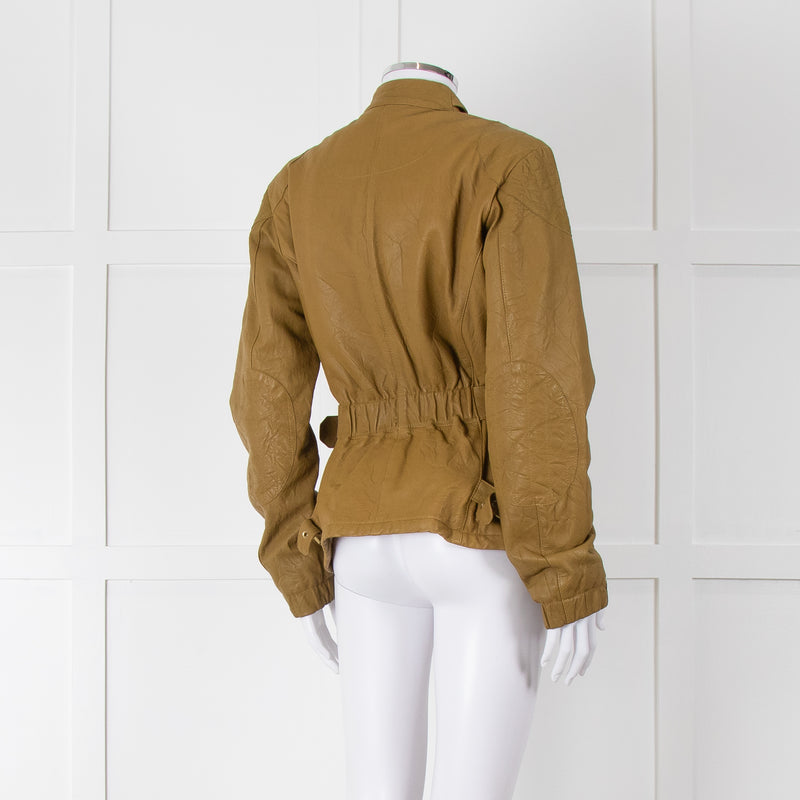 Mulberry Green Leather Jacket