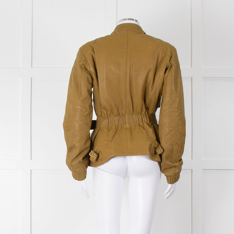 Mulberry Green Leather Jacket