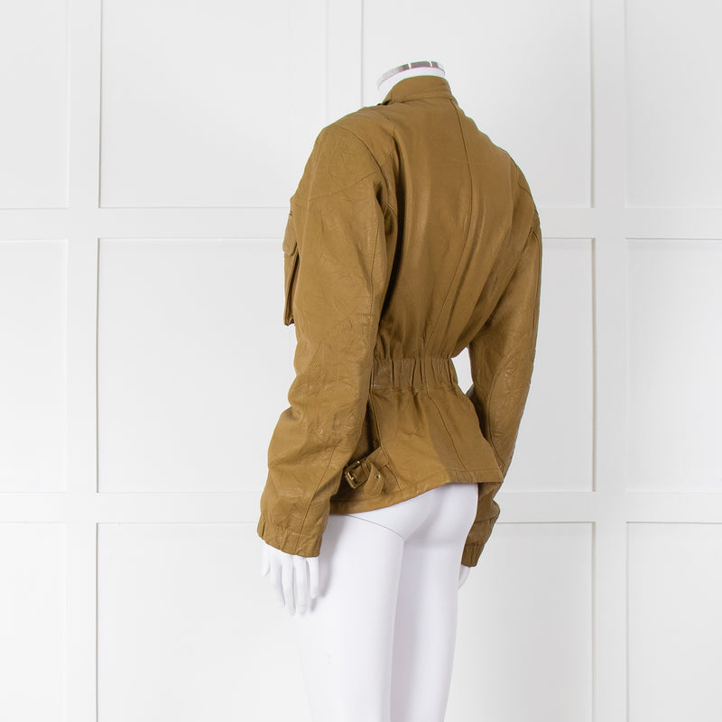 Mulberry Green Leather Jacket