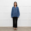 Weekend Max Mara Blue Denim Wide Sleeve Shirt