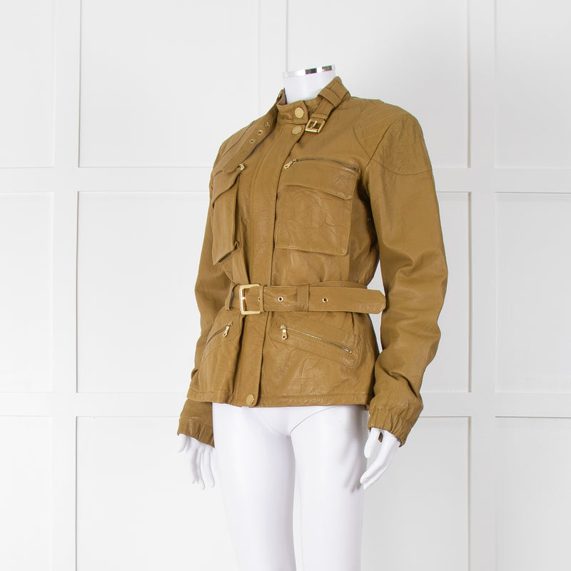Mulberry Green Leather Jacket