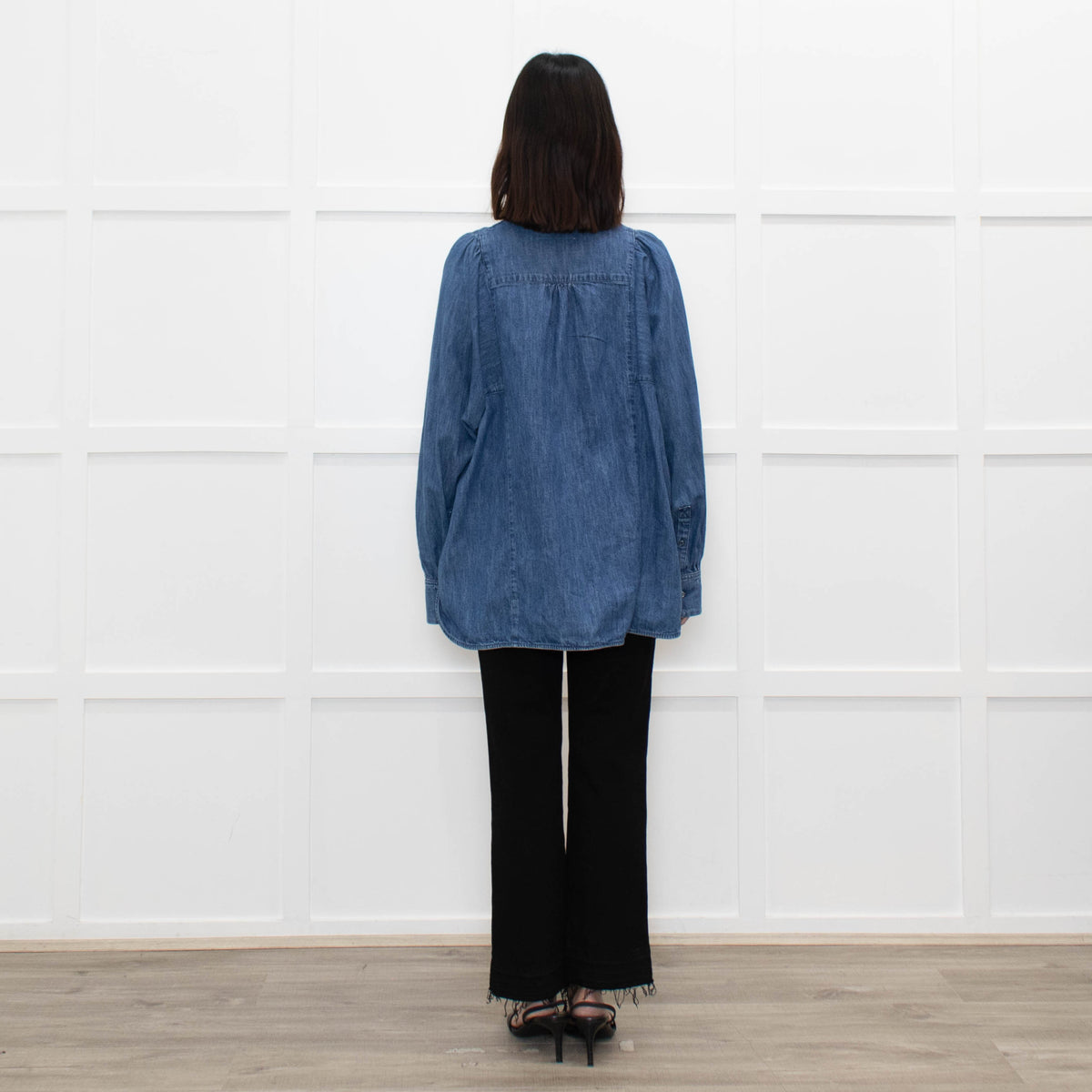 Weekend Max Mara Blue Denim Wide Sleeve Shirt