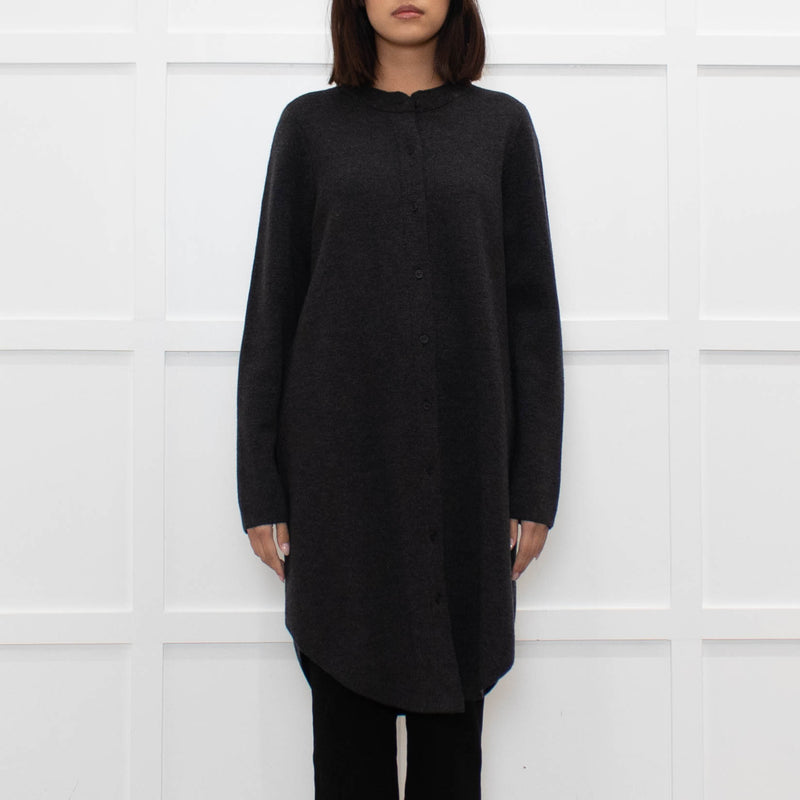 Eileen Fisher Dark Grey Long Cardigan