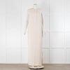 Iris & Ink Cream 3/4 Button Maxi Dress