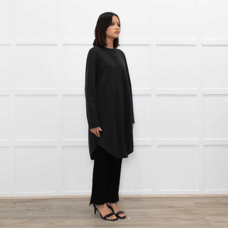 Eileen Fisher Dark Grey Long Cardigan