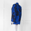 Alexander McQueen Cobalt Blue and Black Graffiti Blazer